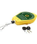 Spring Balancer Hanging Fixture Holder With Lock For Easy Tool Handling Pro Grade Portable Retractable Support 0.5kg To 1.5kg Weight Capacity Ideal For Workshops Garages And Job Sites. yellow retractable spring balancer with hook and mounting hardware