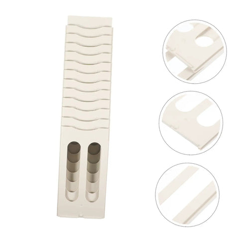 Heavy Duty Wall Mount Card Holder For Garage Shop Warehouse Factory slick plastic label tag rack with multiple slots.