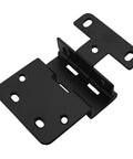 Heavy Duty Black Metal Four Fold Hinge For Cabinet Doors, Windows, And Wardrobes, Built To Last, Rust Proof And Corrosion Resistant Hardware For Three Quarter Inch Thick Panels, Wide Opening, Durable Hardware black metal hinge