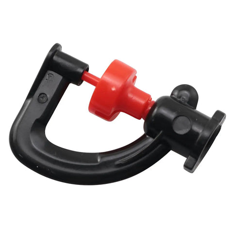 360 Degree Rotating Plastic Micro Spray Nozzle With Bracket For Greenhouse Irrigation, Super Easy Install, Mist Sprayer Tip