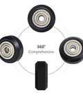 13 Pack 3D Printer Rollers V Slot POM Pulley Wheels Gantry Replacement 360 view with 625zz bearings for Ender 3 Pro