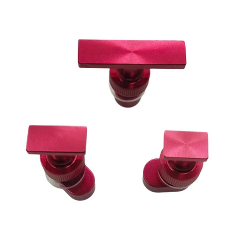 Heavy Duty Compact Auto Body Repair Kit With Sliding Hammer Dent Puller Tool showing red aluminum replacement heads.