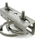 Junction Box Pipe Mount Bracket With Adjustable Clamps For Pole Or Wall Installations, Stainless Steel Construction