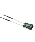 10 Channel 2.4G AFHDS 2A RC Transmitter With FS iA6B Receiver for Quadcopter Drone Control, shown with two antenna wires