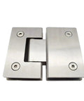 Premium Heavy Duty Glass Door Hinge With A Buttery Smooth Wide Swing And Totally Rust Proof Stainless Steel Build For Cabinets And Bathroom Fixtures That Really Holds Up And Stays Rock Solid Over Time, viewed from the top.