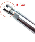 Cnc Er25 Er32 Collet Chuck Extended Milling Lathe Holder showing M Type end with precision threading and hex design.