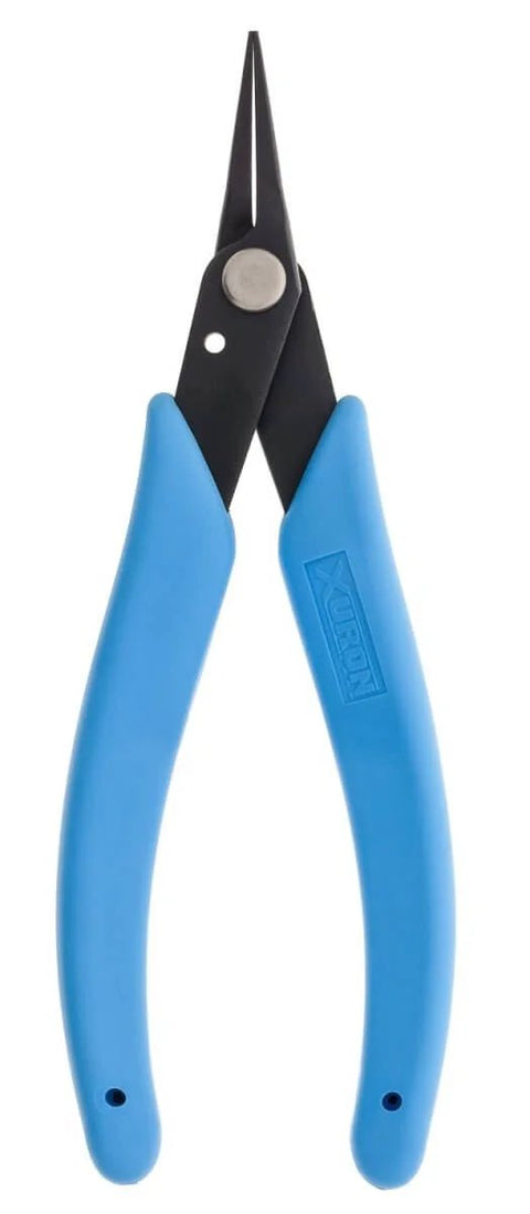 Precision Tweezer Nose Pliers With Radiused Non Marring Tips For Delicate Wire Under 1 Mil, Sharp Tip Alignment