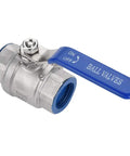 Heavy Duty 304 Stainless Steel Full Port Female Ball Valve Featuring Smooth Operator Design For Rock Solid Plumbing Control And Zero Hassle Water Line Shut Off On Three Quarter Inch Bspt Thread