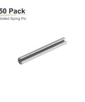 Slotted Spring Pin 3mm x 35mm 50 Pack 304 Stainless Steel Roll Dowel Pin for Home Projects, corrosion-resistant silver pin