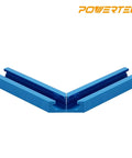 2 Sets T Track Intersection Kit With Predrilled Mounting Holes And Wood Screws for woodworking jigs, blue aluminum T track