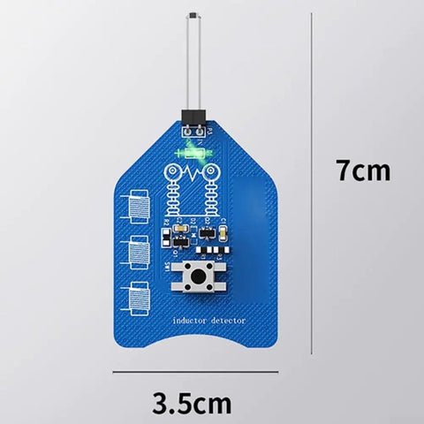 Coil Tester For PCB Inductor With LED Indicator Fault Detection One Button Operation Easy Coil Testing For Motherboard And Other Boards Use This Handy Tester For Fast Diagnostics, 7 x 3.5 cm size.
