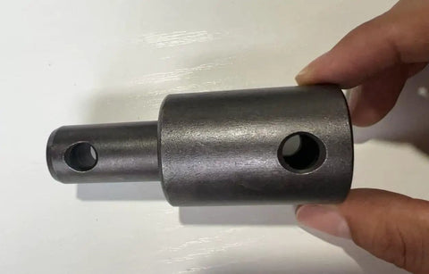 7/8 Inch Female To 3/4 Inch Male Earth Auger Adapter With Guide Pin For Power Drill Bits, steel quick connect in hand