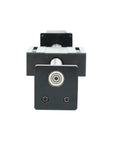 Pro Grade Dope Linear Motion Rail And Ballscrew SFU1204 C7 with end block, for DIY CNC Router, close-up, front view