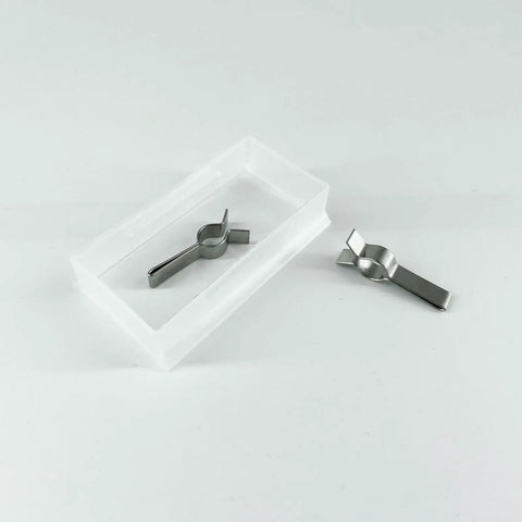 Refrigerator Icemaker Y Clip Assembly Kit With Cooling Loop Retainer For Easy DIY Replacement Stops Frost Buildup And Drips Includes Two Y Clips And One Retainer Fits DA61-12775A And Related Models AP6261443 4922147 EA12115467, two metal clips