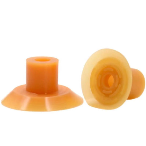 Heavy Duty Pneumatic Vacuum Suction Gripper Plate For Paper Film And Plastic Bags, set of two orange suction plates for gripping.