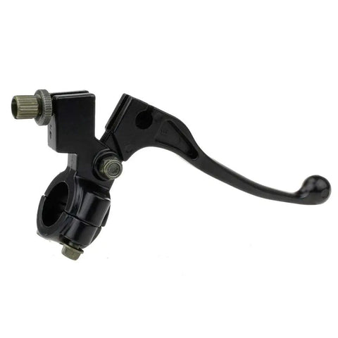 Beefy Seven Eighths Inch Universal Left Clutch And Brake Lever Perch, 7/8 inch black aluminum for dirt bikes and motorcycles