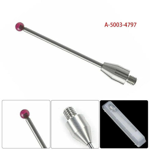 Two Pack CMM Touch Probe Styli With 2mm Ball Tip And 50mm Measuring Rod For Coordinate Measuring Machines Metrology Probes For High Precision Testing Shop Ready Quality Inspection Tools For Industrial Measurement, 2mm ball tip