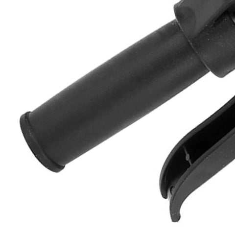 Close-up of the handle of Heavy Duty Stainless Steel Right Angle Corner Clamp For Woodworking 90 Degree Clamp With Quick Fix Press Handle.