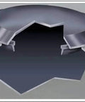 2 Inch Flush Mount Black Polyethylene Hole Plug For Sheet Metal For 2 Inch ID Holes Panel Thickness 0.03 To 0.08 Inches