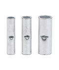 Bulk Pack Of 200 Premium Bare Copper Butt Connectors Non Insulated Crimp Terminals For 22 To 10 Awg Wire Splice Ferrules With Tin Plating For Max Conductivity And Durability Perfect For Car Mods And Pro Auto Repairs, three sizes