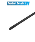 Close-up of 12 Pack 14G J Bend Bicycle Steel Spokes 290mm with Brass Nipples Replacement Kit showing threaded spokes end