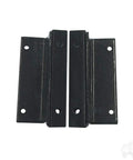 Club Car Precedent Extended Golf Cart Roof Mounting Bracket for 80, 84, 88, and 120 inch tops with black finish and easy install.
