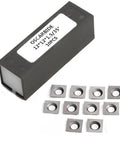 12mm Square Carbide Inserts 4 Edges 35 Degree Cutting Angle For CNC Spoilboard Surfacing Router Bits Tungsten Carbide Replacement Cutter For Wood Turning Tools 12x12x1.5mm Pack Of 10