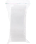 3 By 5 Inch Zipper Reclosable Bags 8 Mil Thick Clear Plastic Storage Pack Of 100 For Snacks Small Parts Crafts And Organization FDA Food Safe LDPE Durable Puncture Resistant Seal front view