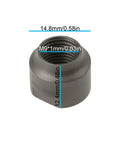 2 Pcs Front Wheel Hub Cone 3-338-9070 M9x1mm For Shimano 1051 dimensions, durable metal, side angle view