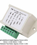 PWM To 0-10V Signal Converter Module For 24V Digital To Analog Output Plug And Play 0-10V Converter For PLC And Industrial Control Boards Rock Solid Interface With Reverse Connection Protection, showing connectors and housing details.