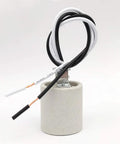 Durable Ceramic E26 And E27 Light Socket With 12 Inch Wire Lead No Fuss Standard Medium Screw Base Fireproof High Temp Insulated Socket