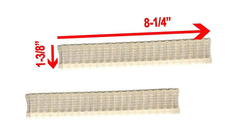 UTR FA16 K9315361035 Mini Split Filter Annual Supply Pack For Ductless AC Systems, filter dimensions shown with measurements
