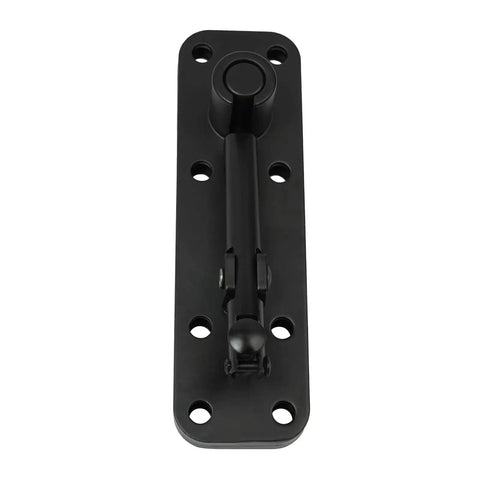 Heavy Duty Invisible Door Hinges Built Tough As Nails With Smooth Rolling 360 Degree Action And Sleek Black Coating, top view.