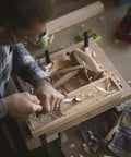Rock Solid Portable Workbench Vise Top Heavy Duty Shop Station For Woodworking And Mechanical Repair Projects compact workspace with wood carving.
