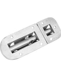 Aumotop boat door/window lock latch with slide drum screw fastener, marine-grade stainless steel, silver, 110mm