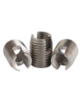 Threaded Inserts For Thread Repair M2 Through M10 Self Tapping Slotted Wire Type Bushing 302 Stainless Steel Pack Of 10