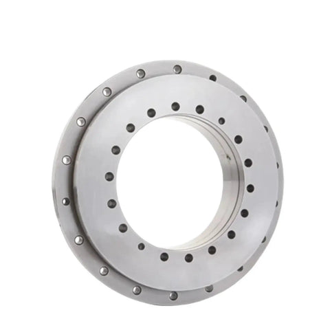 Built Tough High Precision Turntable Bearing For Rotary Table And Slewing Support Mounts Run Slick Through Cycles Easy Snap Install Heavy Gear Rig 180X280X43Mm Yrt180 P4 showing stainless steel turntable bearing with snap fit design.