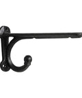 Heavy Duty Iron Decorative Shelf Bracket With Hook, Antique Style Wall Mount, Solid And Easy Install, 7.87 x 4.13 Inches, Side View