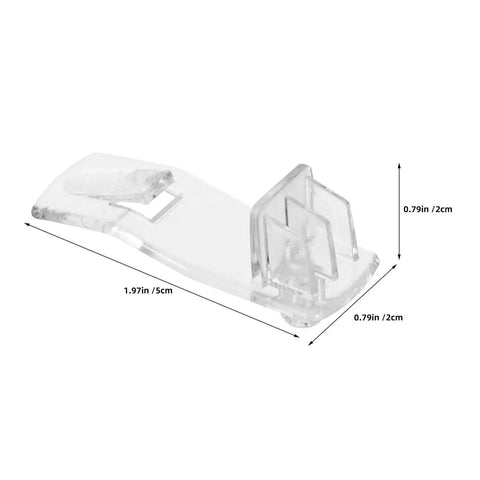 Clear Plastic Shelf Supports Locking Pins Set Of 60 For Cabinets And Shelves, Transparent peg with dimensions