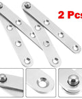 360 Degree Rotatable Door Pivot Hinges 100 x 16 x 11mm Stainless Steel For Home Cabinets And Toolboxes Beefy Heavy Duty, 2 Pcs
