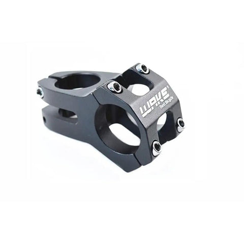 Short 31.8Mm Handlebar Stem 45Mm Length Aluminum Alloy Adjustable Black For Mountain Road BMX And MTB Bikes
