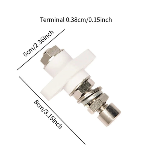 High Temp Electric Terminal Block For Copper Connectors, Detachable Junction Block Spare Part, 3.8 Mm Wire Size, 6cm, 8cm