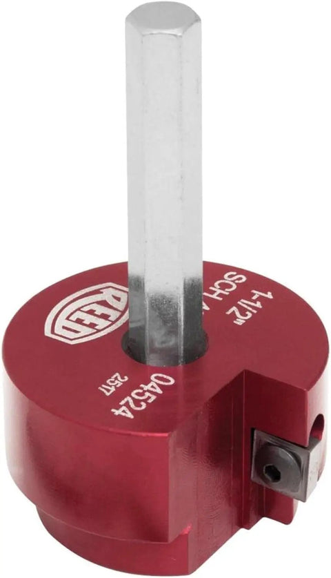 Clean Ream Extreme 1-1/2 Inch Aluminum Head Reamer With 3/8 Inch Hex Shaft For PVC CPVC And ABS Fittings, Carbide Insert Cutting Surface