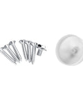 Screws and mounting plate for Beefy Automatic Door Closer For 45 To 75Kg Overhead Doors Adjustable Speed Fire Rated Residential Use 600-1200mm