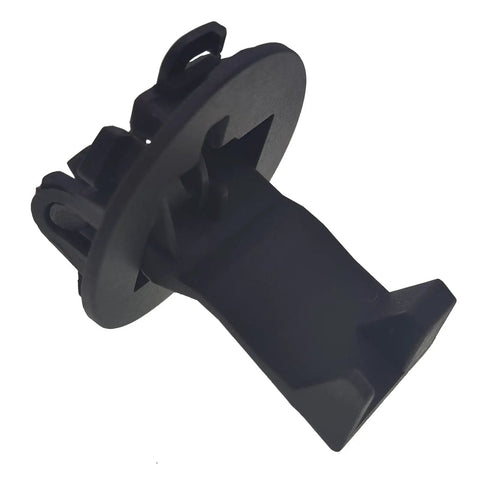 Washer Lid Strike Replacement W11457841, heavy duty dark gray door strike lock for top load washers, side view