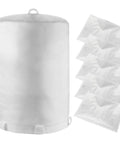 Tough As Nails Dust Collector Bag Kit With One 21 By 31 Inch By 1 Micron Upper Bag And Five Clear 20 By 43 Inch Vacuum Bags