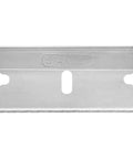 Single Edge Razor Blades 1-1/2 Inch, high carbon steel blade, fits scrapers 28-100 and 28-500, close-up view of blade design