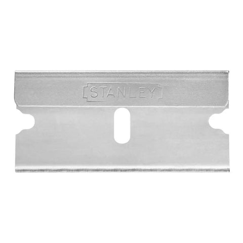 Single Edge Razor Blades 1-1/2 Inch, high carbon steel blade, fits scrapers 28-100 and 28-500, close-up view of blade design