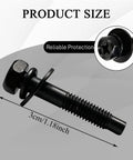 4 Piece Heavy Duty Engine Air Filter Box Cover Screw Bolts For Air Intake Housings That Drop Right In On Honda Rigs And Most Domestic Trucks For Zero Stress Garage Fixes, single steel bolt close-up, 3cm size