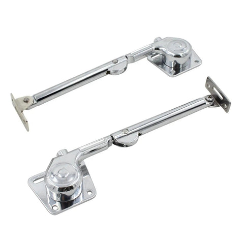 Dual Pack Pneumatic Cabinet Lift Supports Hinges With Soft Close Mechanism, Heavy Duty Zinc Alloy Hardware, Easy Install